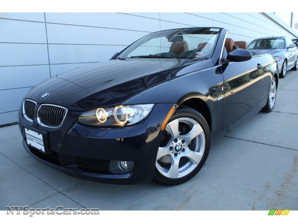 2008 Bmw 3 Series 328i Convertible In Monaco Blue Metallic 154448 2008 3 Series 328i Convertible Monaco Blue Metallic Saddle Brown Black Photo