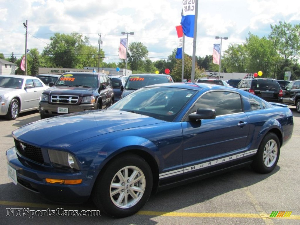 2008 Ford Mustang V6 Deluxe Coupe In Vista Blue Metallic 207190 Nysportscars Com Cars For Sale In New York