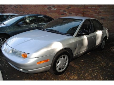 Silver 2002 Saturn S Series SL2 Sedan