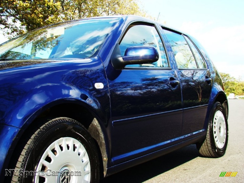 2002 Volkswagen Golf GLS TDI Sedan In Indigo Blue Pearl Photo 5 