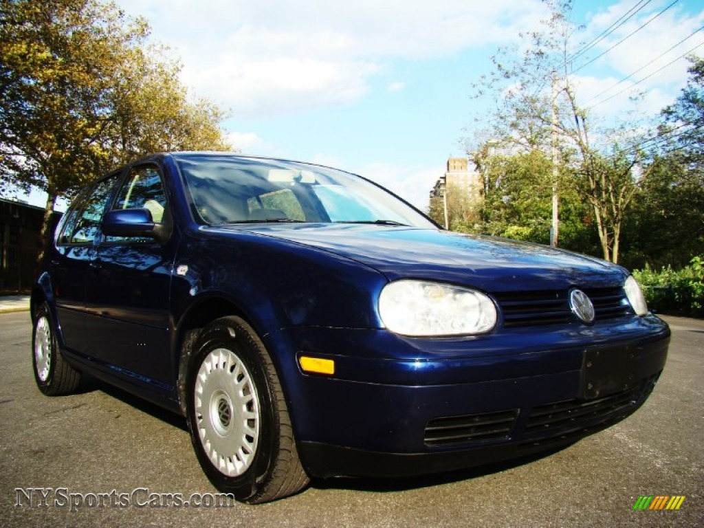2002 Volkswagen Golf GLS TDI Sedan In Indigo Blue Pearl Photo 6 
