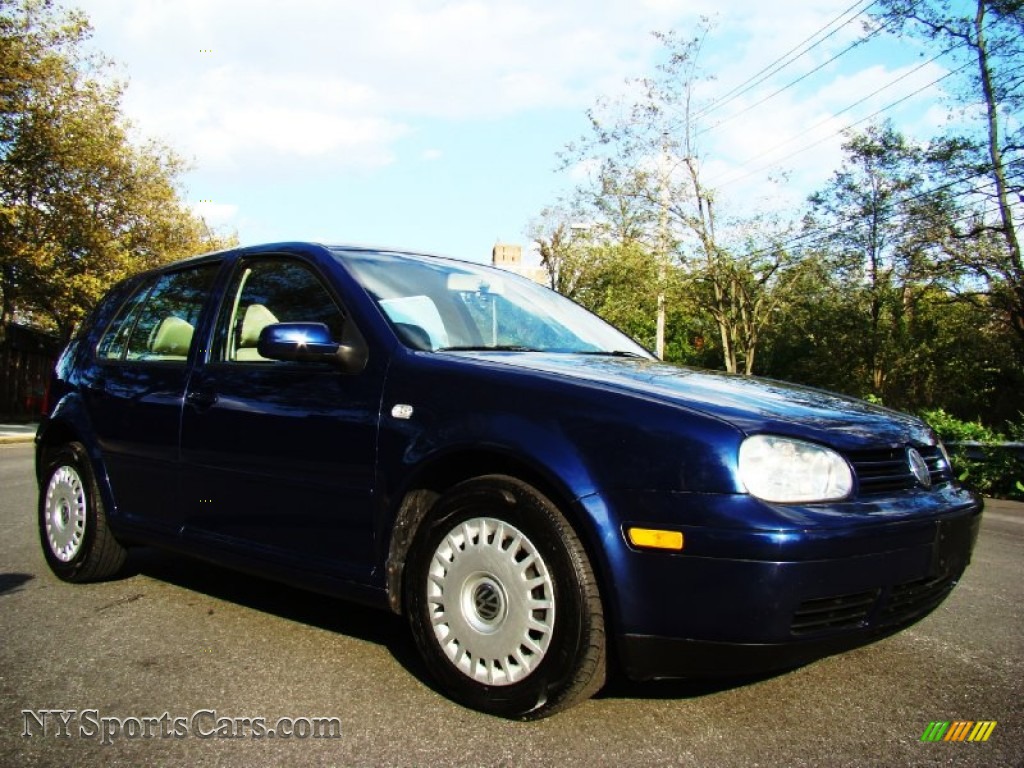 2002 Volkswagen Golf GLS TDI Sedan In Indigo Blue Pearl Photo 8 