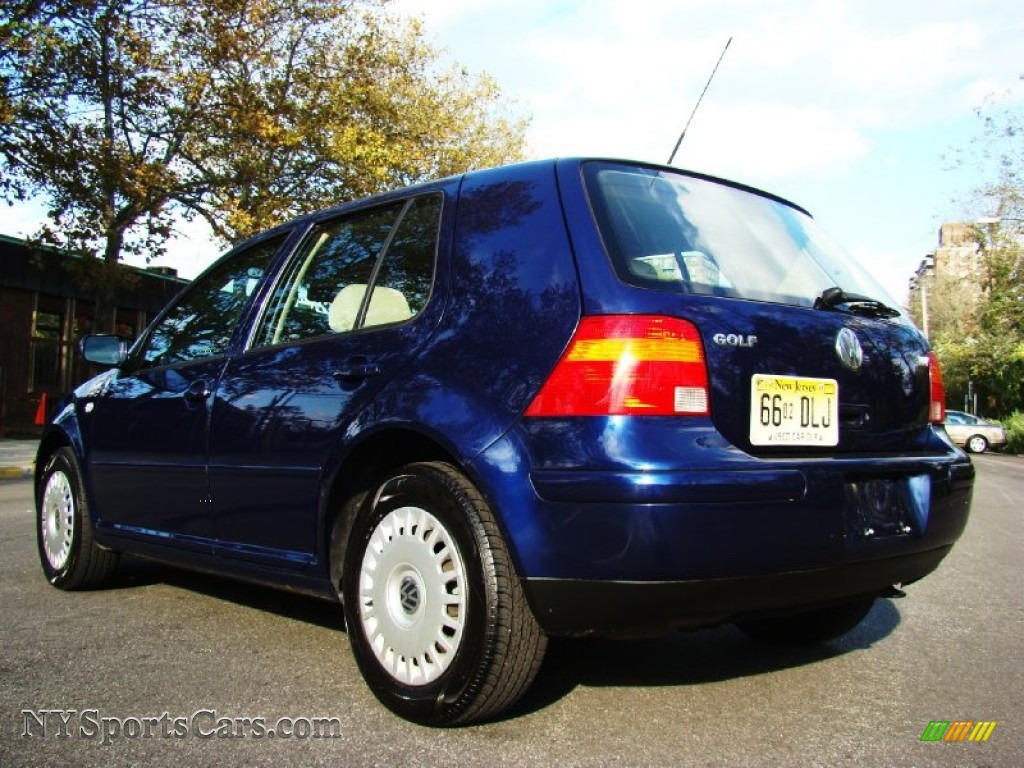 2002 Volkswagen Golf GLS TDI Sedan In Indigo Blue Pearl Photo 12 