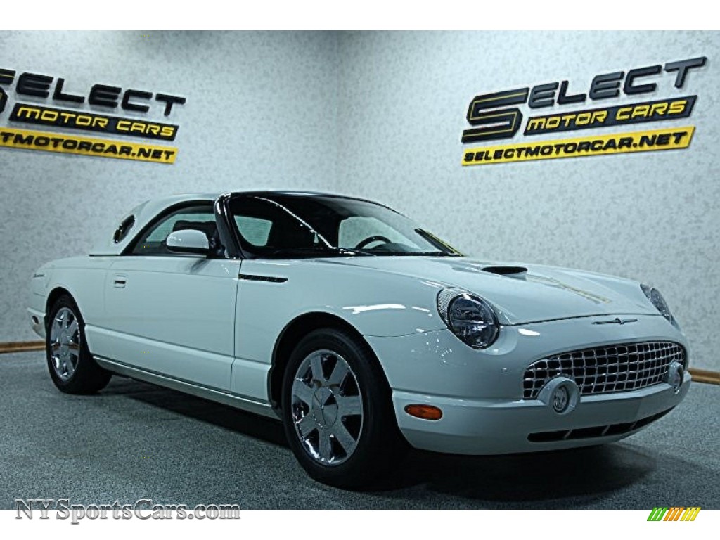 2002 Ford Thunderbird Premium Roadster in Whisper White photo #4