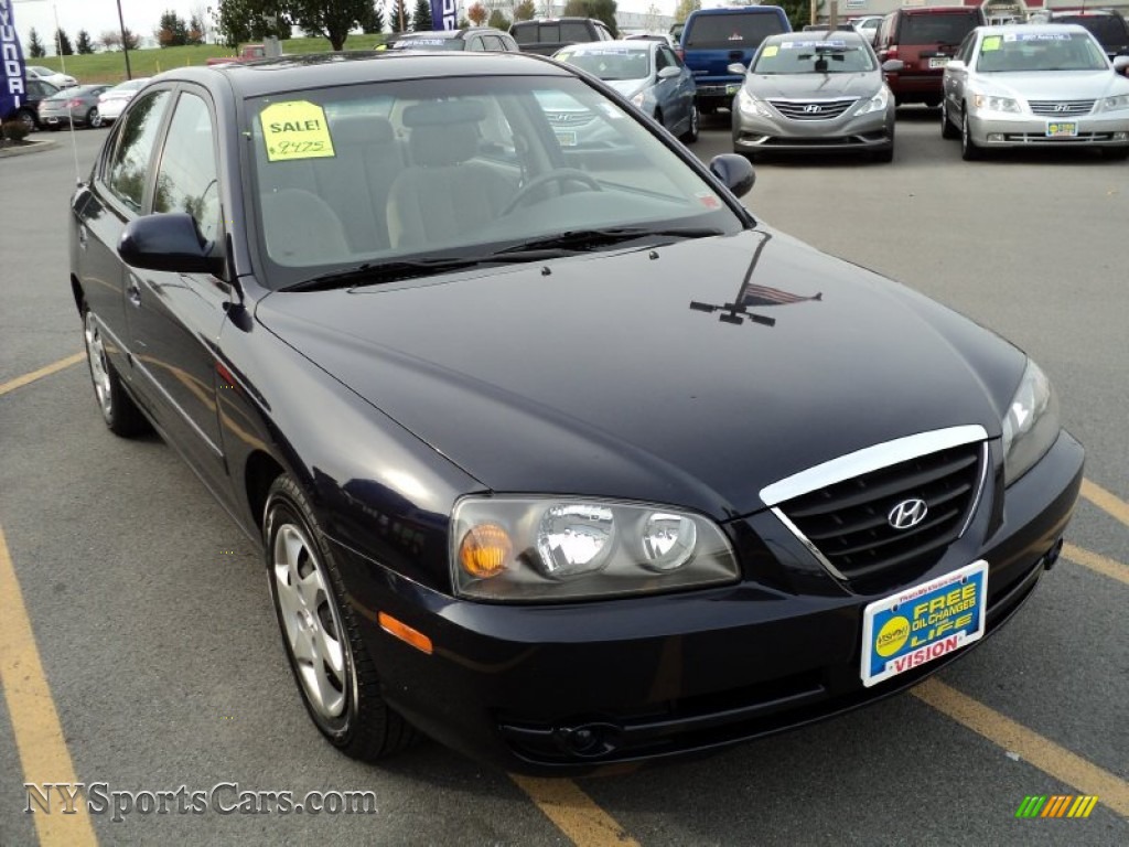 2006 Hyundai Elantra Gls Sedan In Moonlit Dark Blue Photo