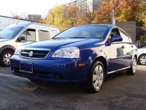 Cobalt Blue Metallic 2007 Suzuki Forenza Sedan