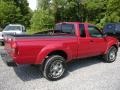 Nissan Frontier XE King Cab 4x4 Molten Lava Red Pearl photo #8