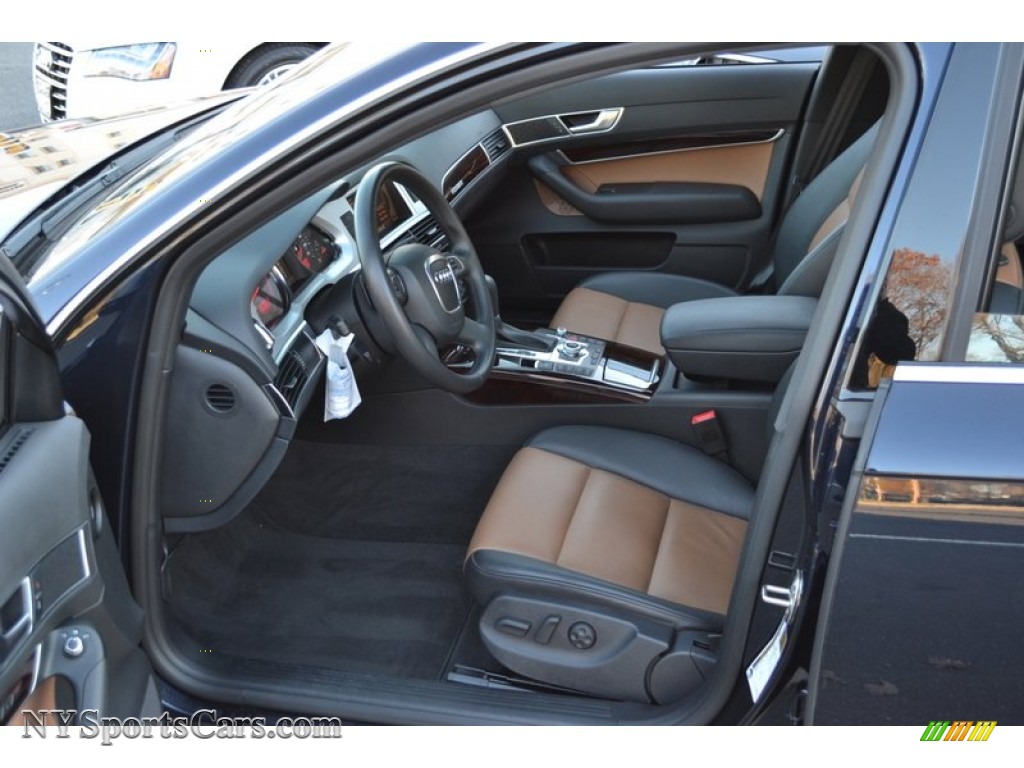 2011 A6 3.0T quattro Sedan - Aventurine Blue Pearl Effect / Amaretto/Black photo #10