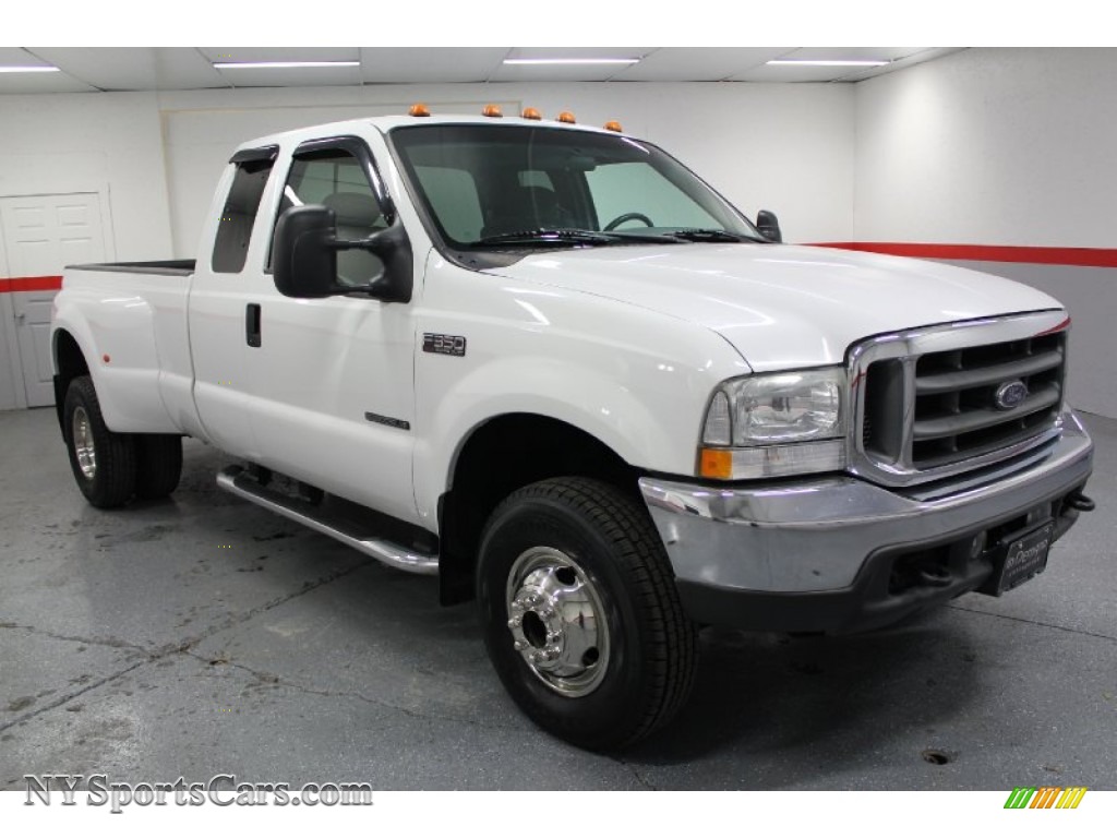 2002 Ford F350 Super Duty Xlt Supercab 4x4 Dually In Oxford White Photo 