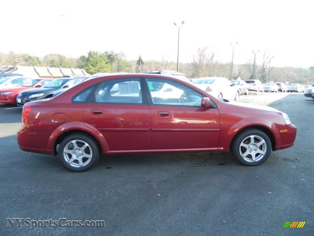 2005 Suzuki Forenza S Sedan in Fusion Red Metallic photo 6 198814