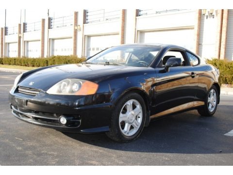 Jet Black 2003 Hyundai Tiburon GT V6