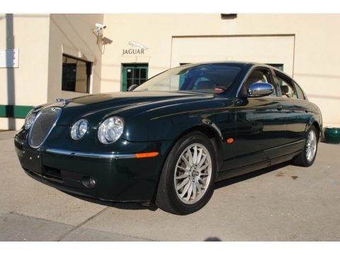 British Racing Green 2007 Jaguar S-Type 3.0