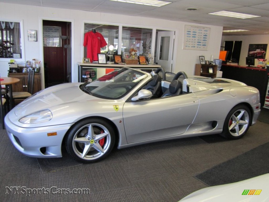 2003 360 Spider F1 - Grigio Alloy (Silver) / Black photo #2