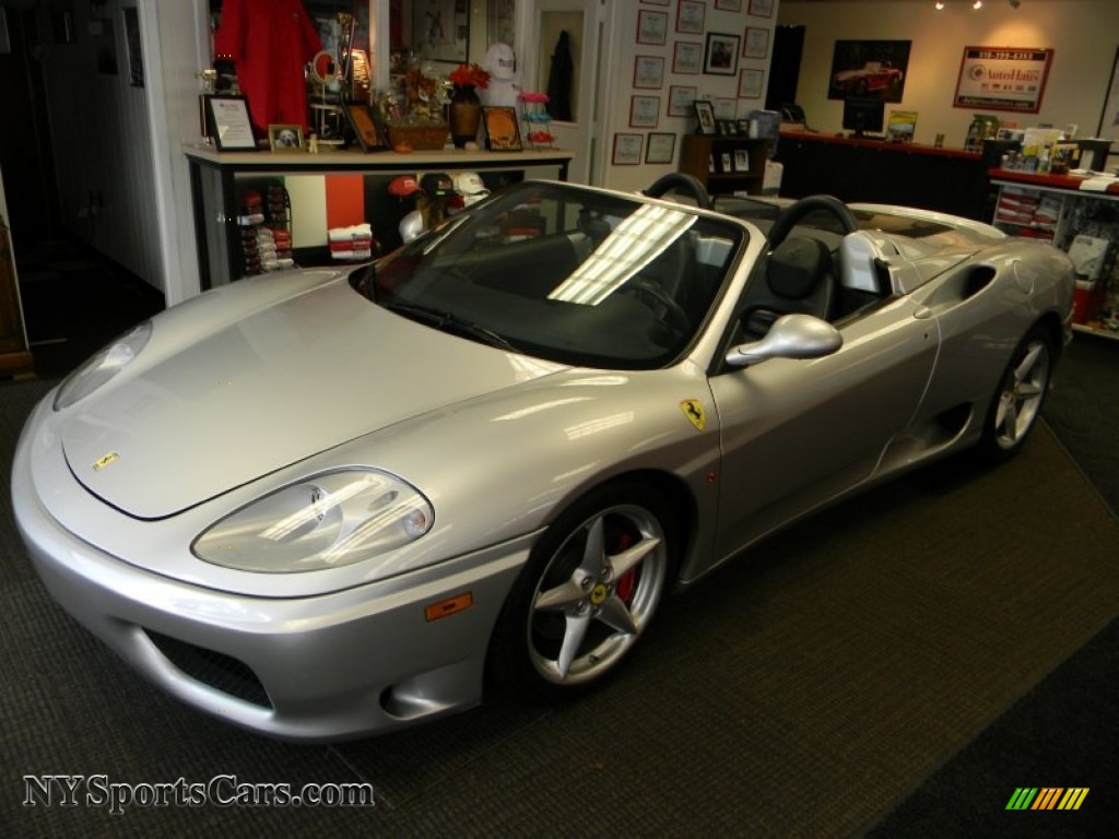 2003 360 Spider F1 - Grigio Alloy (Silver) / Black photo #55