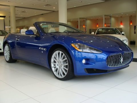 Blu Mediterraneo (Blue Metallic) 2012 Maserati GranTurismo Convertible GranCabrio Blu Mediterraneo (Blue Metallic) 2012 Maserati GranTurismo Convertible GranCabrio