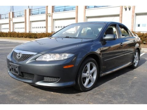 Steel Gray Metallic 2004 Mazda MAZDA6 i Sport Sedan Steel Gray Metallic 2004 Mazda MAZDA6 i Sport Sedan