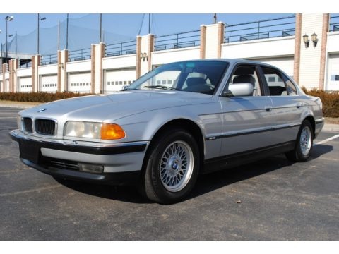 Arctic Silver Metallic 1997 BMW 7 Series 740i Sedan