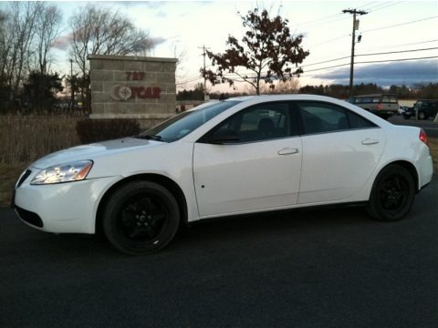 Summit White 2009 Pontiac G6 Sedan Summit White 2009 Pontiac G6 Sedan