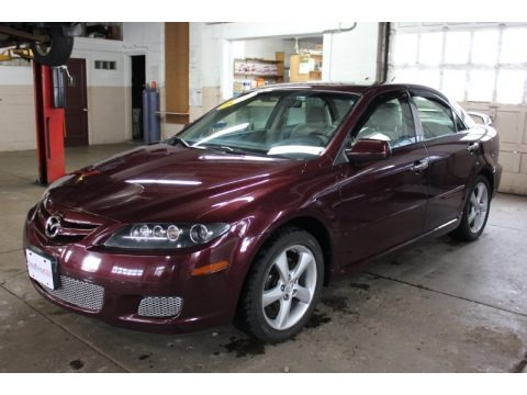 Dark Cherry Mica 2008 Mazda MAZDA6 i Sport Sedan Dark Cherry Mica 2008 Mazda MAZDA6 i Sport Sedan