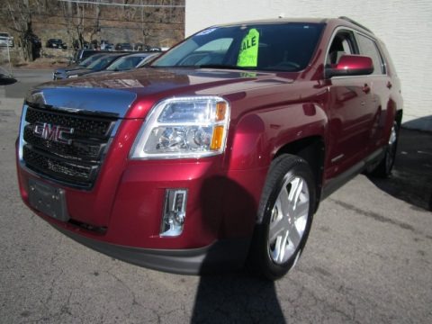 Merlot Jewel Metallic 2010 GMC Terrain SLT AWD