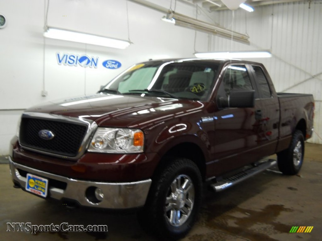2006 Ford F150 XLT SuperCab 4x4 In Dark Toreador Red Metallic A94911 