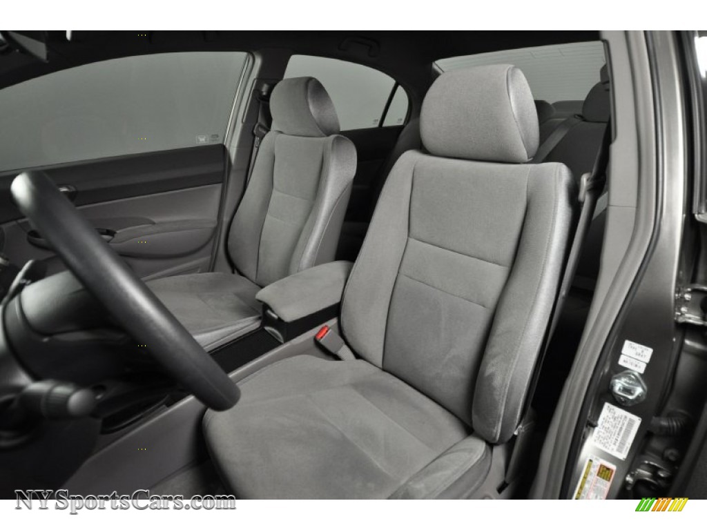 2008 Civic LX Sedan - Galaxy Gray Metallic / Gray photo #13
