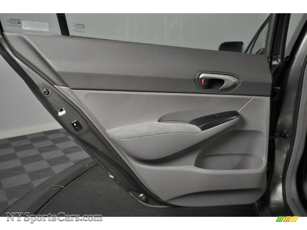 2008 Civic LX Sedan - Galaxy Gray Metallic / Gray photo #16