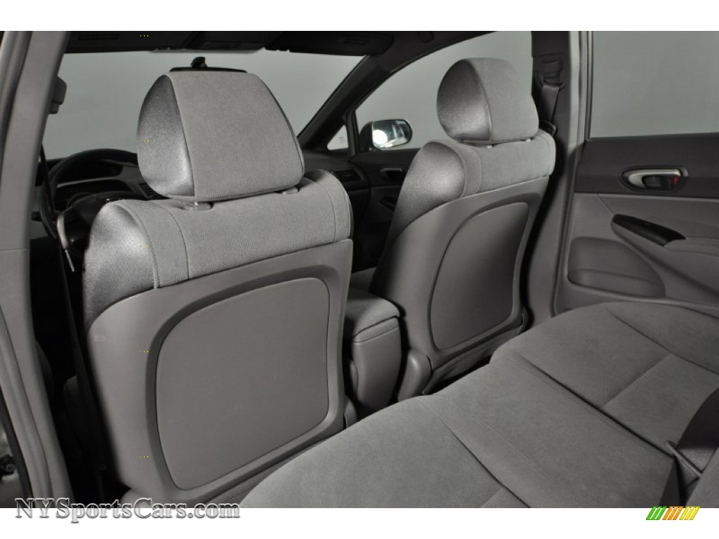 2008 Civic LX Sedan - Galaxy Gray Metallic / Gray photo #17
