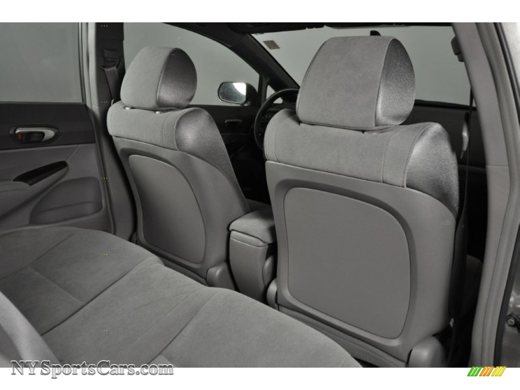 2008 Civic LX Sedan - Galaxy Gray Metallic / Gray photo #21