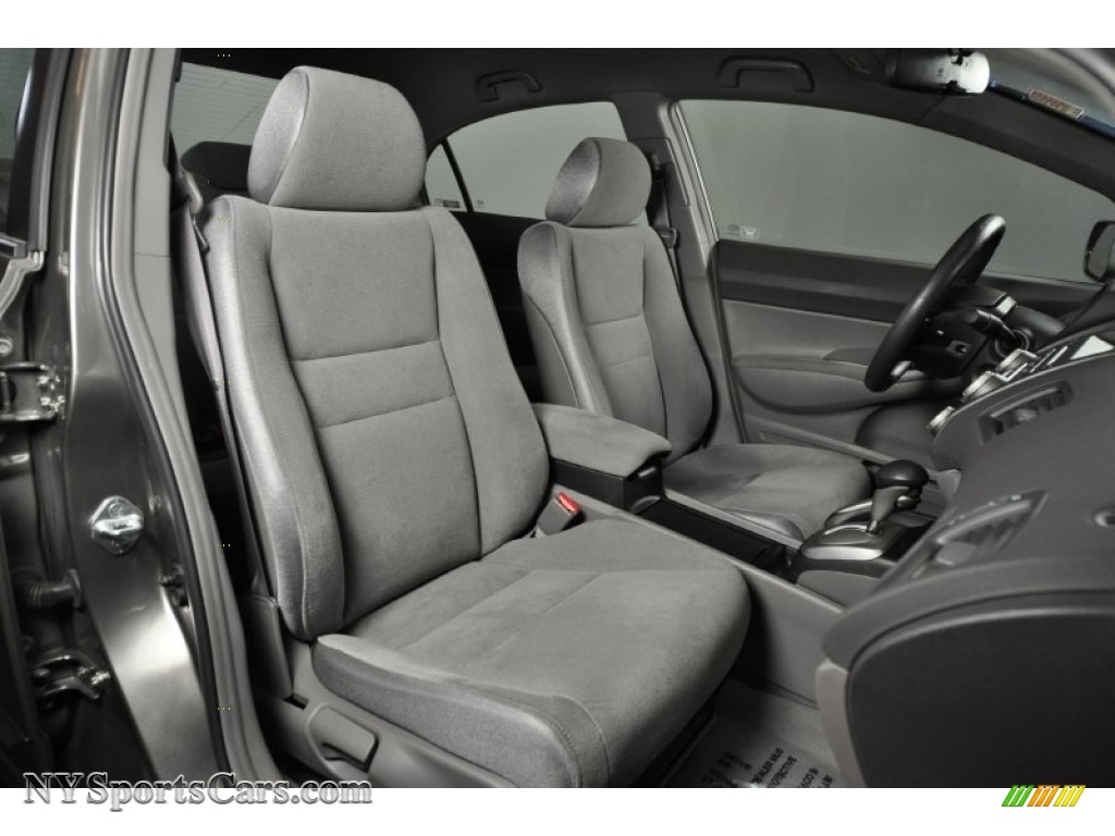 2008 Civic LX Sedan - Galaxy Gray Metallic / Gray photo #25