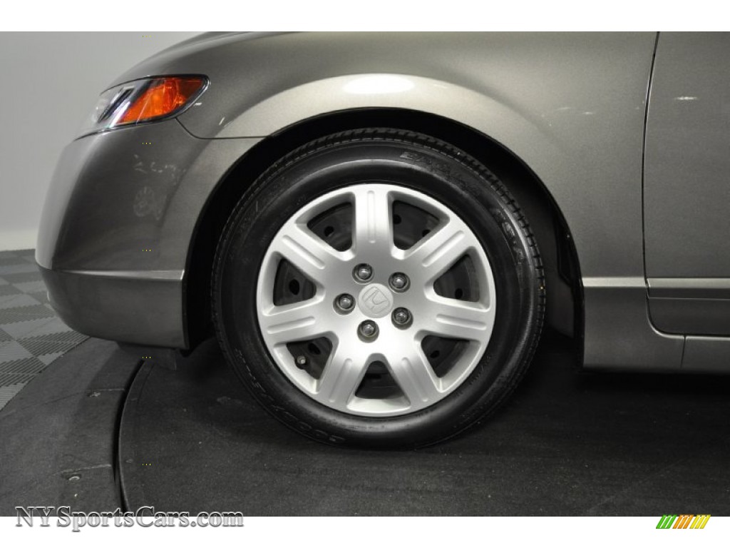 2008 Civic LX Sedan - Galaxy Gray Metallic / Gray photo #34