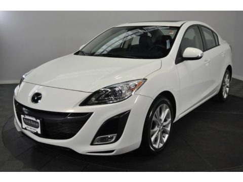 Crystal White Pearl Mica 2010 Mazda MAZDA3 s Grand Touring 4 Door Crystal White Pearl Mica 2010 Mazda MAZDA3 s Grand Touring 4 Door
