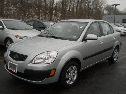Silver Metallic 2008 Kia Rio LX Sedan