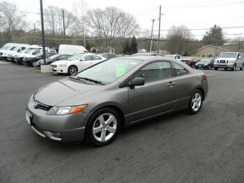 Galaxy Gray Metallic 2007 Honda Civic EX Coupe