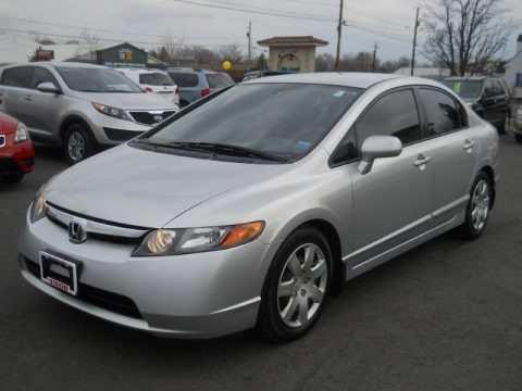Alabaster Silver Metallic 2006 Honda Civic LX Sedan