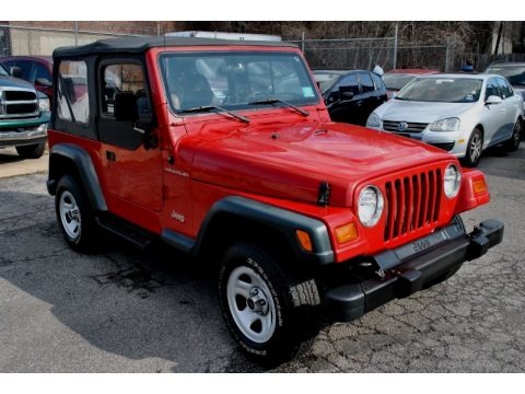Flame Red 1998 Jeep Wrangler SE 4x4 Flame Red 1998 Jeep Wrangler SE 4x4