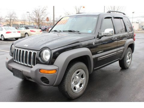 Black Clearcoat 2004 Jeep Liberty Sport 4x4 Black Clearcoat 2004 Jeep Liberty Sport 4x4