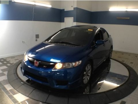 Dyno Blue Pearl 2009 Honda Civic Si Sedan
