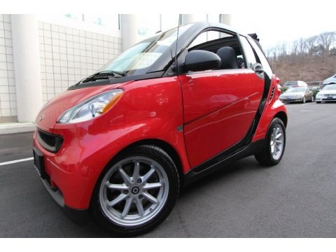 Rally Red 2009 Smart fortwo passion cabriolet Rally Red 2009 Smart fortwo passion cabriolet