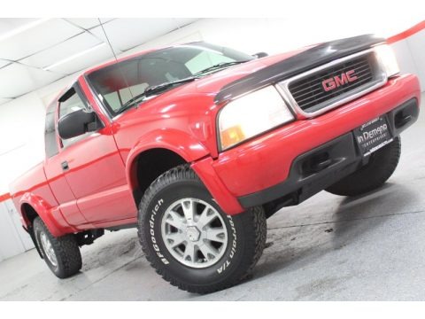 Fire Red 2002 GMC Sonoma SLS Extended Cab 4x4