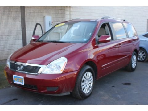 Claret Red 2011 Kia Sedona LX