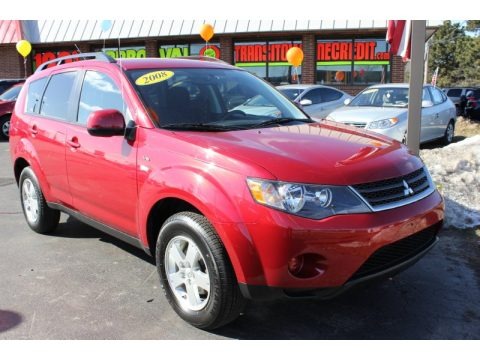 Rally Red Metallic 2008 Mitsubishi Outlander LS Rally Red Metallic 2008 Mitsubishi Outlander LS