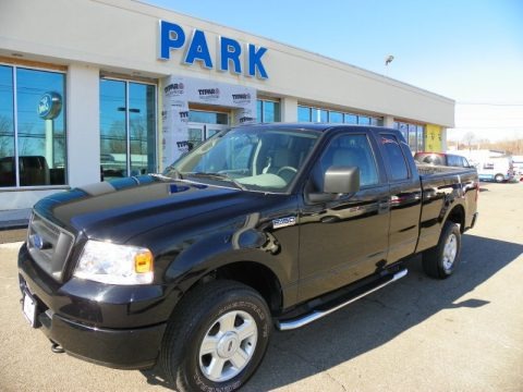 Black 2005 Ford F150 STX SuperCab 4x4 Black 2005 Ford F150 STX SuperCab 4x4