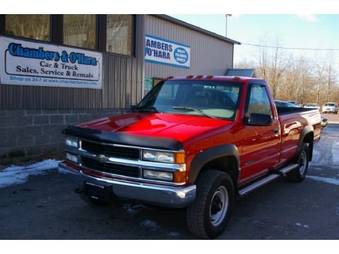 Victory Red 2000 Chevrolet Silverado 2500 LS Regular Cab 4x4