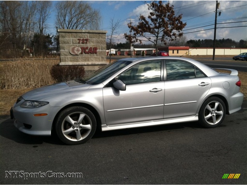 2004 Mazda MAZDA6 i Sport Sedan in Glacier Silver Metallic - N15032