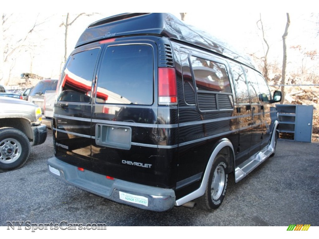 2000 Chevrolet Express G1500 Passenger Conversion Van In Black Photo 3
