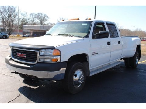 Summit White 2002 GMC Sierra 3500 SLT Crew Cab 4x4 Dually Summit White 2002 GMC Sierra 3500 SLT Crew Cab 4x4 Dually