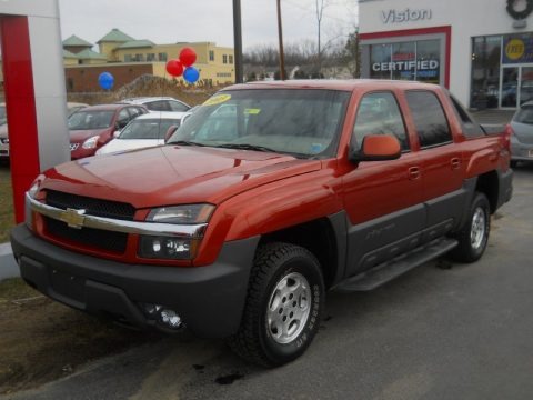 Sunset Orange Metallic 2003 Chevrolet Avalanche 1500 4x4