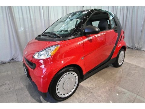 Rally Red 2009 Smart fortwo pure coupe Rally Red 2009 Smart fortwo pure coupe