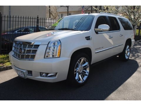 White Diamond Tricoat 2011 Cadillac Escalade ESV Platinum AWD